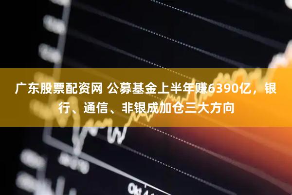 广东股票配资网 公募基金上半年赚6390亿，银行、通信、非银成加仓三大方向